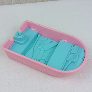 90s Fisher Price Loving Family replacement rowboat pink blue dollhouse camp set